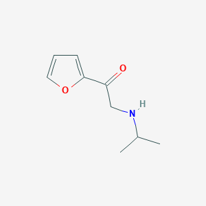 molecular formula C9H13NO2 B7927439 1-Furan-2-yl-2-isopropylamino-ethanone 