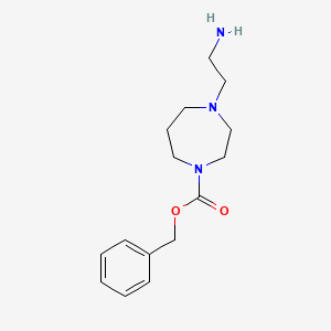 molecular formula C15H23N3O2 B7927449 4-(2-Amino-ethyl)-[1,4]diazepane-1-carboxylic acid benzyl ester 