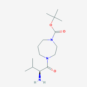 molecular formula C15H29N3O3 B7927470 4-((S)-2-Amino-3-methyl-butyryl)-[1,4]diazepane-1-carboxylic acid tert-butyl ester 