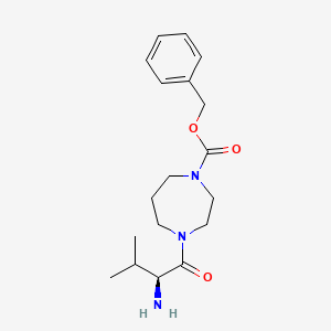 molecular formula C18H27N3O3 B7927478 4-((S)-2-Amino-3-methyl-butyryl)-[1,4]diazepane-1-carboxylic acid benzyl ester 