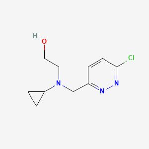 molecular formula C10H14ClN3O B7927493 2-[(6-Chloro-pyridazin-3-ylmethyl)-cyclopropyl-amino]-ethanol 