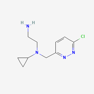 molecular formula C10H15ClN4 B7927504 N1-((6-Chloropyridazin-3-yl)methyl)-N1-cyclopropylethane-1,2-diamine 