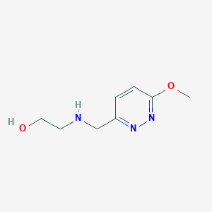 molecular formula C8H13N3O2 B7927508 2-[(6-Methoxy-pyridazin-3-ylmethyl)-amino]-ethanol 
