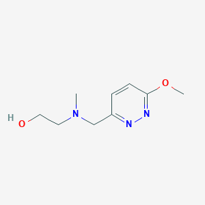 molecular formula C9H15N3O2 B7927513 2-[(6-Methoxy-pyridazin-3-ylmethyl)-methyl-amino]-ethanol 