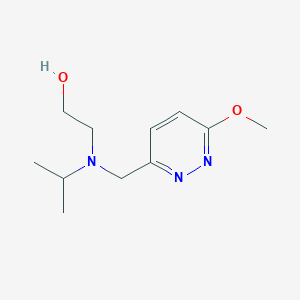 molecular formula C11H19N3O2 B7927515 2-[Isopropyl-(6-methoxy-pyridazin-3-ylmethyl)-amino]-ethanol 