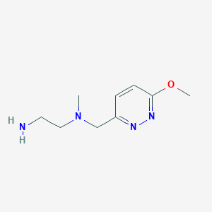 molecular formula C9H16N4O B7927530 N1-((6-Methoxypyridazin-3-yl)methyl)-N1-methylethane-1,2-diamine 