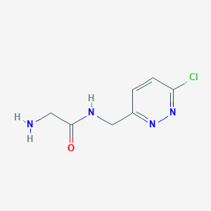 molecular formula C7H9ClN4O B7927559 2-Amino-N-(6-chloro-pyridazin-3-ylmethyl)-acetamide 