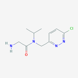 molecular formula C10H15ClN4O B7927564 2-Amino-N-(6-chloro-pyridazin-3-ylmethyl)-N-isopropyl-acetamide 
