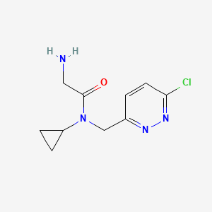 molecular formula C10H13ClN4O B7927567 2-Amino-N-(6-chloro-pyridazin-3-ylmethyl)-N-cyclopropyl-acetamide 