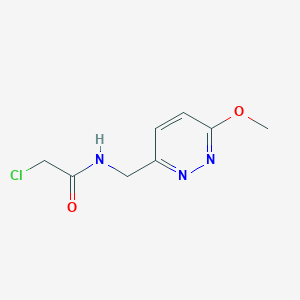 molecular formula C8H10ClN3O2 B7927575 2-Chloro-N-(6-methoxy-pyridazin-3-ylmethyl)-acetamide 