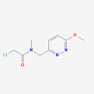 molecular formula C9H12ClN3O2 B7927583 2-Chloro-N-(6-methoxy-pyridazin-3-ylmethyl)-N-methyl-acetamide 