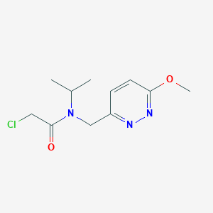 molecular formula C11H16ClN3O2 B7927585 2-Chloro-N-isopropyl-N-(6-methoxy-pyridazin-3-ylmethyl)-acetamide 
