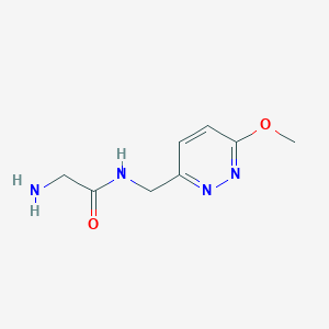 molecular formula C8H12N4O2 B7927592 2-Amino-N-(6-methoxy-pyridazin-3-ylmethyl)-acetamide 