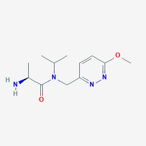 molecular formula C12H20N4O2 B7927636 (S)-2-Amino-N-isopropyl-N-(6-methoxy-pyridazin-3-ylmethyl)-propionamide 