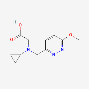 molecular formula C11H15N3O3 B7927688 [Cyclopropyl-(6-methoxy-pyridazin-3-ylmethyl)-amino]-acetic acid 