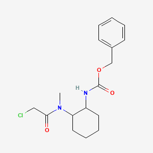 molecular formula C17H23ClN2O3 B7927716 {2-[(2-Chloro-acetyl)-methyl-amino]-cyclohexyl}-carbamic acid benzyl ester 