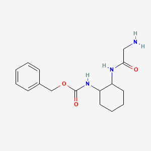 molecular formula C16H23N3O3 B7927744 [2-(2-Amino-acetylamino)-cyclohexyl]-carbamic acid benzyl ester 