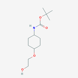 molecular formula C13H25NO4 B7927836 [4-(2-Hydroxy-ethoxy)-cyclohexyl]-carbamic acid tert-butyl ester 
