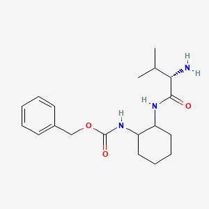 molecular formula C19H29N3O3 B7927845 [2-((S)-2-Amino-3-methyl-butyrylamino)-cyclohexyl]-carbamic acid benzyl ester 