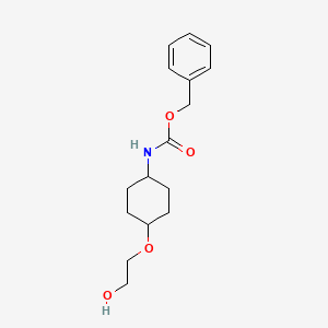 molecular formula C16H23NO4 B7927868 [4-(2-Hydroxy-ethoxy)-cyclohexyl]-carbamic acid benzyl ester 