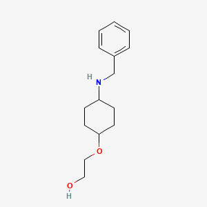 molecular formula C15H23NO2 B7927869 2-(4-Benzylamino-cyclohexyloxy)-ethanol 