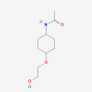 molecular formula C10H19NO3 B7927870 N-[4-(2-Hydroxy-ethoxy)-cyclohexyl]-acetamide 