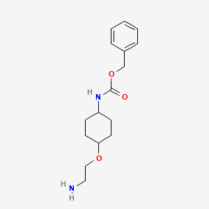 molecular formula C16H24N2O3 B7927888 [4-(2-Amino-ethoxy)-cyclohexyl]-carbamic acid benzyl ester 