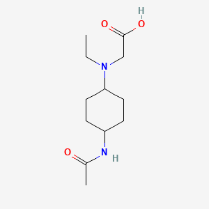 molecular formula C12H22N2O3 B7927891 [(4-Acetylamino-cyclohexyl)-ethyl-amino]-acetic acid 