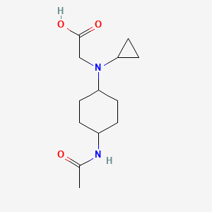molecular formula C13H22N2O3 B7927911 [(4-Acetylamino-cyclohexyl)-cyclopropyl-amino]-acetic acid 