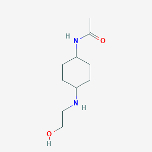 molecular formula C10H20N2O2 B7927924 N-[4-(2-Hydroxy-ethylamino)-cyclohexyl]-acetamide 