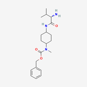 molecular formula C20H31N3O3 B7927971 [4-((S)-2-Amino-3-methyl-butyrylamino)-cyclohexyl]-methyl-carbamic acid benzyl ester 