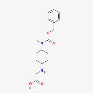 molecular formula C17H24N2O4 B7927993 [4-(Benzyloxycarbonyl-methyl-amino)-cyclohexylamino]-acetic acid 