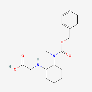 molecular formula C17H24N2O4 B7927996 [2-(Benzyloxycarbonyl-methyl-amino)-cyclohexylamino]-acetic acid 