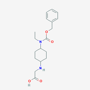 molecular formula C18H26N2O4 B7928003 [4-(Benzyloxycarbonyl-ethyl-amino)-cyclohexylamino]-acetic acid 