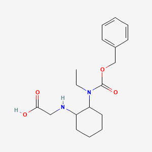 molecular formula C18H26N2O4 B7928009 [2-(Benzyloxycarbonyl-ethyl-amino)-cyclohexylamino]-acetic acid 