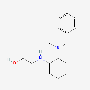 molecular formula C16H26N2O B7928024 2-[2-(Benzyl-methyl-amino)-cyclohexylamino]-ethanol 
