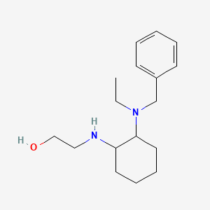 molecular formula C17H28N2O B7928042 2-[2-(Benzyl-ethyl-amino)-cyclohexylamino]-ethanol 