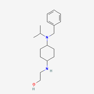 molecular formula C18H30N2O B7928051 2-[4-(Benzyl-isopropyl-amino)-cyclohexylamino]-ethanol 