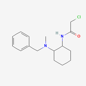 molecular formula C16H23ClN2O B7928085 N-[2-(Benzyl-methyl-amino)-cyclohexyl]-2-chloro-acetamide 