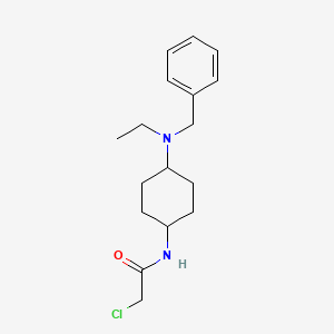 molecular formula C17H25ClN2O B7928089 N-[4-(Benzyl-ethyl-amino)-cyclohexyl]-2-chloro-acetamide 