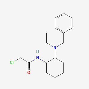 molecular formula C17H25ClN2O B7928095 N-[2-(Benzyl-ethyl-amino)-cyclohexyl]-2-chloro-acetamide 