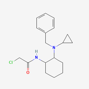 molecular formula C18H25ClN2O B7928115 N-[2-(Benzyl-cyclopropyl-amino)-cyclohexyl]-2-chloro-acetamide 