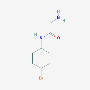 molecular formula C8H15BrN2O B7928120 2-Amino-N-(4-bromo-cyclohexyl)-acetamide 