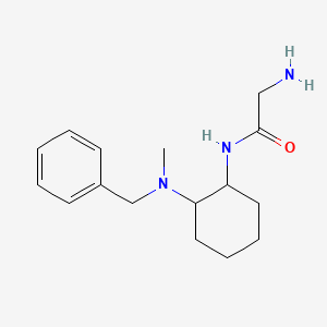 molecular formula C16H25N3O B7928123 2-Amino-N-[2-(benzyl-methyl-amino)-cyclohexyl]-acetamide 