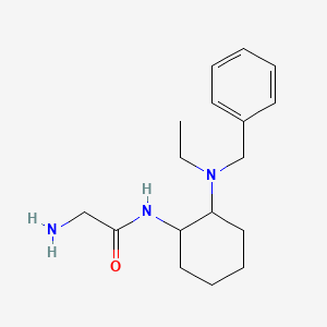 molecular formula C17H27N3O B7928126 2-Amino-N-[2-(benzyl-ethyl-amino)-cyclohexyl]-acetamide 