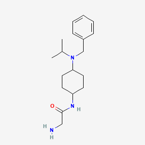 molecular formula C18H29N3O B7928127 2-Amino-N-[4-(benzyl-isopropyl-amino)-cyclohexyl]-acetamide 