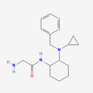 molecular formula C18H27N3O B7928142 2-Amino-N-[2-(benzyl-cyclopropyl-amino)-cyclohexyl]-acetamide 
