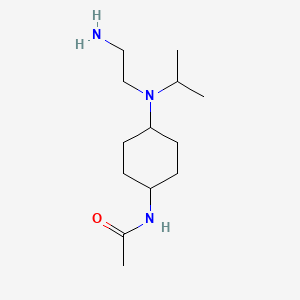molecular formula C13H27N3O B7928157 N-{4-[(2-Amino-ethyl)-isopropyl-amino]-cyclohexyl}-acetamide 