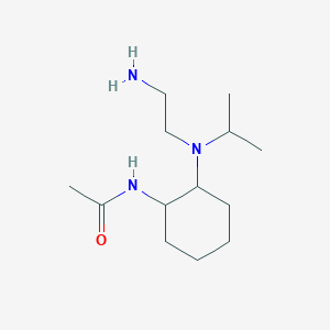 molecular formula C13H27N3O B7928165 N-{2-[(2-Amino-ethyl)-isopropyl-amino]-cyclohexyl}-acetamide 