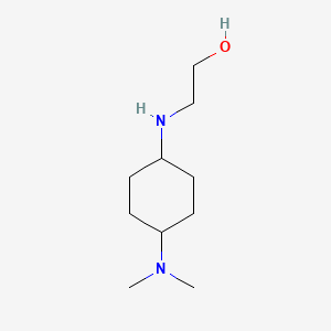 molecular formula C10H22N2O B7928175 2-(4-Dimethylamino-cyclohexylamino)-ethanol 